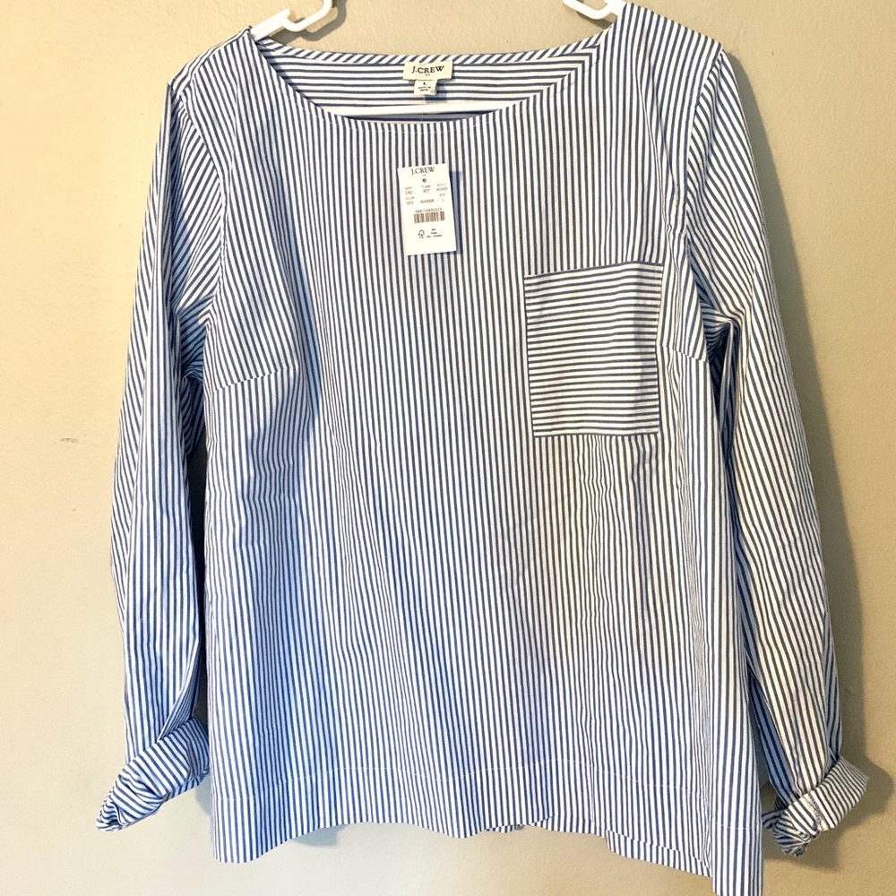 J. Crew Striped Blouse
